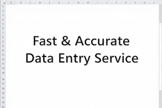 do fast  accurate data entry, excel and PDF to word