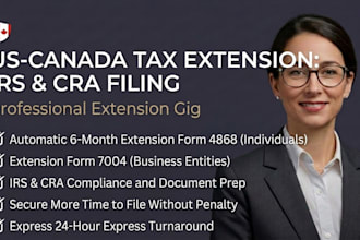 file your irs tax extention form 4868 and form 7004 in 24hrs