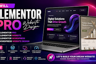 elementor pro, elementor website, elementor wordpress, wordpress website design
