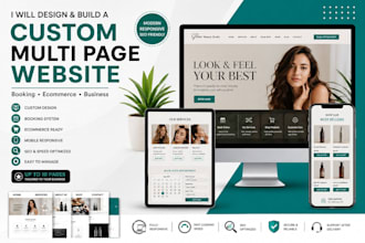 design and build a custom multi page business website