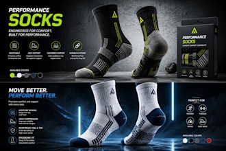 do 3d product design for socks gloves caps textile fabric cgi mockups