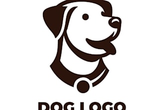design outstanding husky dog logo with unlimited revision