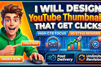 design a professional youtube thumbnail for gaming  business