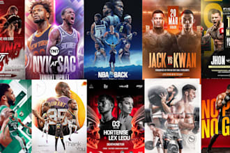 design sports poster gym fitness mma boxing wrestling fight flyer dj club banner
