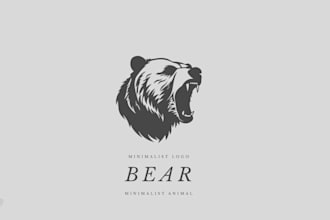 minimal animal logo design