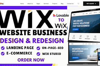 wix website redesign wix website design wix business website design wix redesign