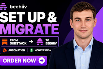 set up beehiiv newsletter migrate from substack zapier automation monetization