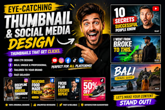 create clickable youtube thumbnails or social media images