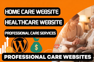 design redesign home care website healthcare website with wordpress