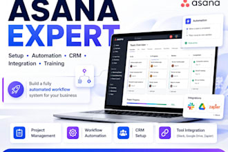 set up asana jira workspace CRM  integration  project management system