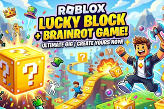 build any roblox lucky block game, roblox game development, be a lucky block