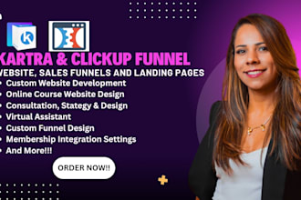 build high converting kartra website design clickfunnel design sales funnel