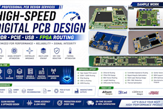 design high speed digital pcb with ddr plce usb and fpga routing