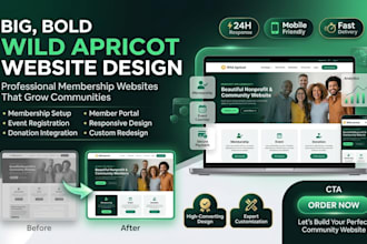 design wild apricot website nonprofit website redesign apricot event website