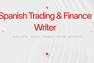 spanish trading and crypto content writer