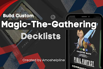 build or tune a magic the gathering deck custom mtg edh commander deck