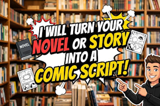 turn your novel, light novel or story into a comic script