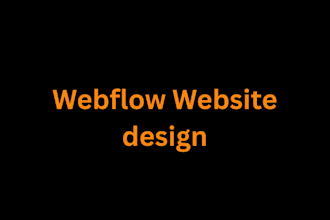 design modern responsive webflow website or landing page