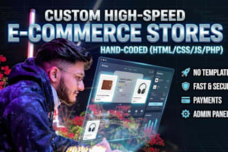 build a custom coded ecommerce website for you