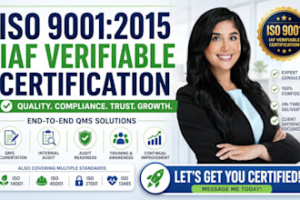 facilitate iso 9001 certification, qms documentation, internal audit