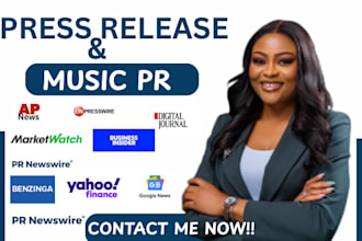 write a news worthy press release and do press release distribution, music pr