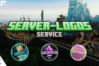 design professional minecraft smp logo banners and branding