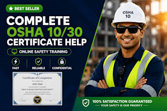 tutor you in osha 10 30 hour