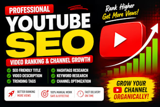 do youtube video SEO title description tags and hashtags