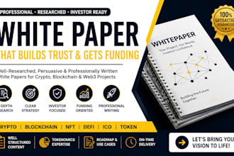 write a technical whitepaper for your ico blockchain or defi project