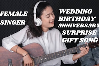 sing write custom emotional wedding, birthday gift, anniversary val song