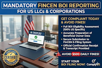 file your mandatory fincen boi report for US llc compliance