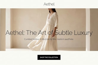 design a modern squarespace online store for your small business