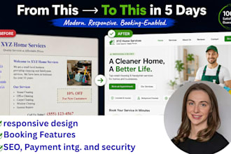 build a service business wordpress website with online booking and appointment