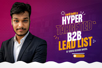 build a b2b lead list of verified decision makers