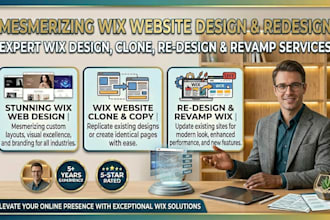 design mesmerizing wix website design clone wix copy revamp wix website redesign