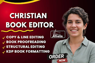 proofread christian books editor, copy edit memoir, christian books formatting