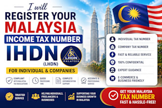 register your malaysia income tax number ihdn for individual and companies
