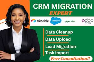 migrate your CSV and excel data into airtable, pipedrive, hubspot CRM