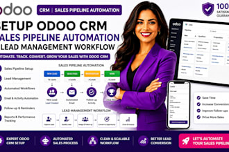setup odoo CRM sales pipeline automation and lead management workflow