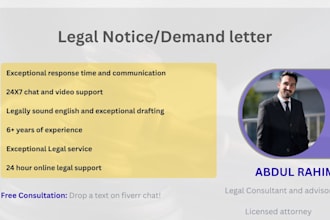 draft a kickass legal notice or letter of dispute in 24 hours