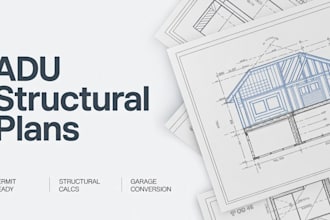 prepare adu structural permit plans and calculations