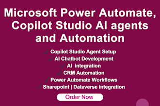 build microsoft copilot agent, power automate, copilot studio, ai chatbot, m365