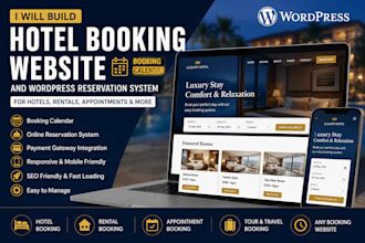 build hotel booking website, booking calendar, and wordpress reservation system