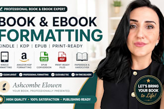 ebook formatting, kindle formatting, epub conversion amazon KDP book formatting