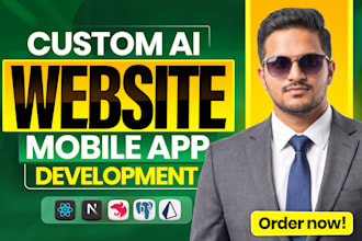 do full stack ai website development, ai web application and ai software