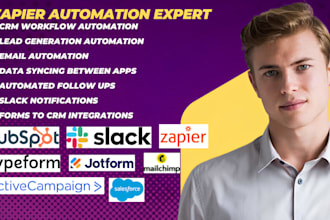 zapier expert hubspot mailchimp salesforce activecampaign jotform slack typeform