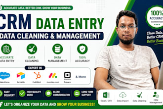 do expert CRM data entry, cleaning and management