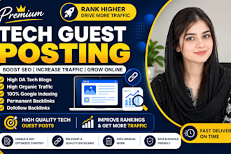 publish high technology backlinks and guest posts for SEO