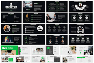 design corporate ai startup saas investor pitch deck and b2b sales fundraising
