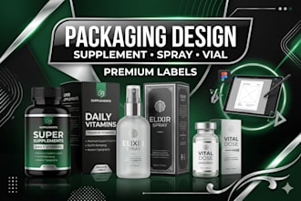 design pestiside,serms,supplement,viral,spray and packaging design